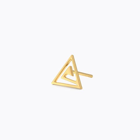 Winston Gold Ear Stud for Men Gold Earrings 18 Karat Yellow Gold Winston Gold Ear Stud for Men
