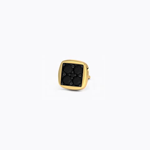 Alex Gemstone Stud for Men Gold Earrings 14 Karat Yellow Gold Alex Gemstone Stud for Men