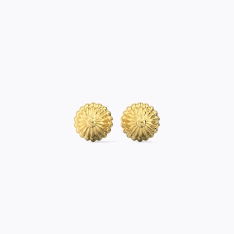 Pankhuri Bloom Gold Stud Earrings Gold Earrings 18 Karat Yellow Gold Pankhuri Bloom Gold Stud Earrings