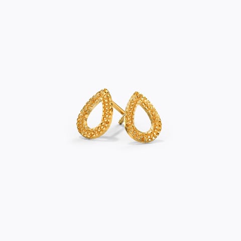 Perky Pear Gold Stud Earrings Gold Earrings 14 Karat Yellow Gold Perky Pear Gold Stud Earrings