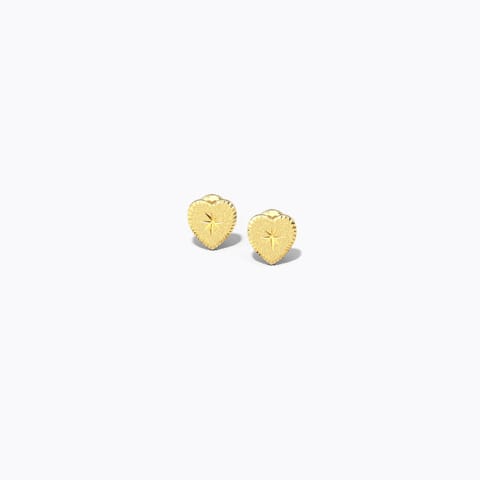 Sparks of Love Kids' Gold Earrings Gold Earrings 14 Karat Yellow Gold Sparks of Love Kids' Gold Earrings