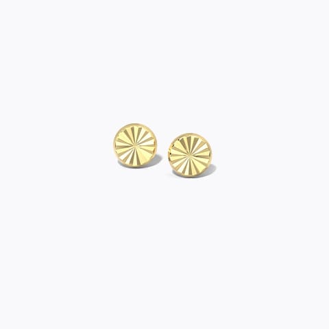 Circlet Beam Kids' Gold Earrings Gold Earrings 14 Karat Yellow Gold Circlet Beam Kids' Gold Earrings