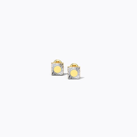 Quad Swirl Kids' Gold Earrings Gold Earrings 14 Karat Yellow Gold Quad Swirl Kids' Gold Earrings