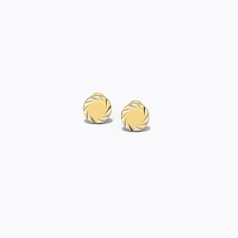 Encircle Swirl Kids' Gold Earrings Gold Earrings 14 Karat Yellow Gold Encircle Swirl Kids' Gold Earrings
