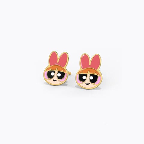 Sassy Blossom Kids' Gold Earrings Gold Earrings 14 Karat Yellow Gold Sassy Blossom Kids' Gold Earrings