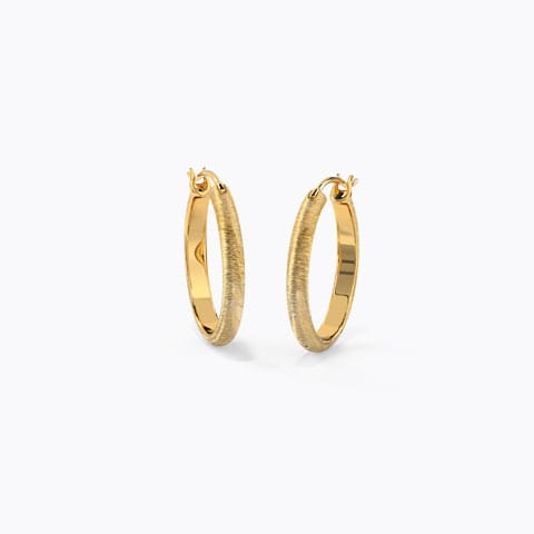 Essential Gold Hoop Earrings Gold Earrings 14 Karat Yellow Gold Essential Gold Hoop Earrings