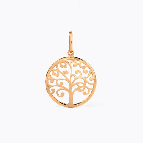 Tree of Life Good Luck Gold Charm Gold Charms 14 Karat Rose Gold Tree of Life Good Luck Gold Charm