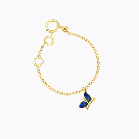 Butterfly Gold Watch Charm Gold Charms 14 Karat Yellow Gold Butterfly Gold Watch Charm