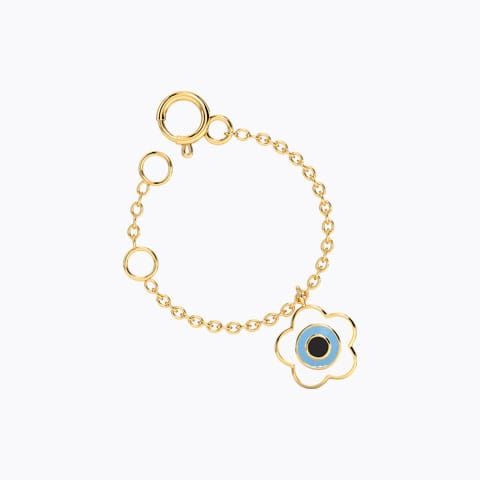 Bloom Evil Eye Gold Watch Charm Gold Charms 14 Karat Yellow Gold Bloom Evil Eye Gold Watch Charm