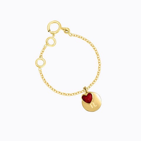 Embrace Personalised Gold Watch Charm Gold Charms 14 Karat Yellow Gold Embrace Personalised Gold Watch Charm