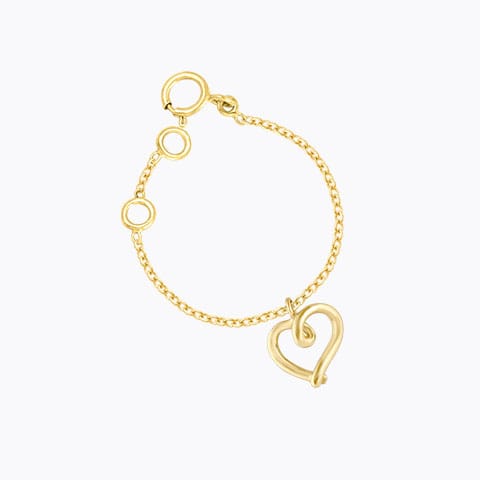 Eternal Love Gold Watch Charm Gold Charms 14 Karat Yellow Gold Eternal Love Gold Watch Charm