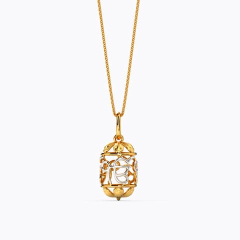 Divine Ek Onkar Gold Charm cum Pendant Gold Charms 14 Karat Yellow Gold Divine Ek Onkar Gold Charm cum Pendant