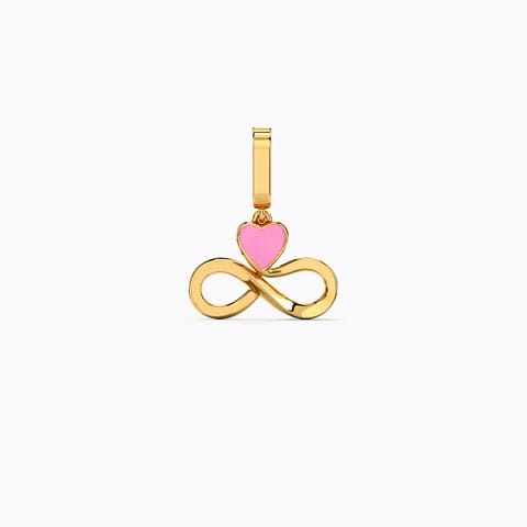 Fancy Infinity Gold Charm Pendant Gold Charms 14 Karat Yellow Gold Fancy Infinity Gold Charm Pendant