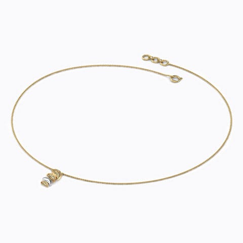 Abigail Paisley Gold Necklace Gold Necklaces 18 Karat Yellow Gold Abigail Paisley Gold Necklace
