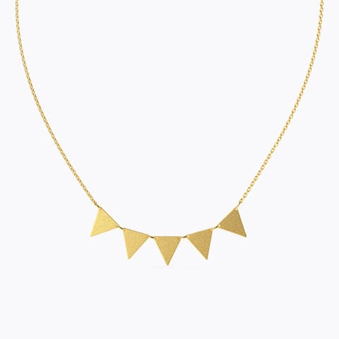 Joely Hammered Gold Necklace Gold Necklaces 18 Karat Yellow Gold Joely Hammered Gold Necklace