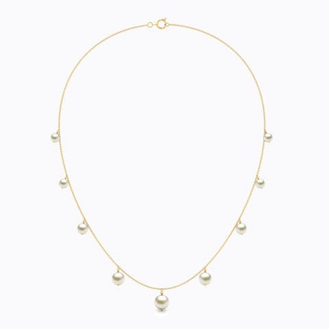Graduating Pearl Necklace Graduating Pearl Necklace hover