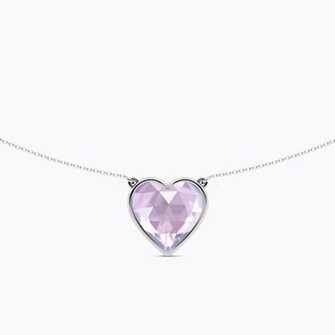 Azure Amore Gemstone Necklace Gold Necklaces 18 Karat White Gold Azure Amore Gemstone Necklace