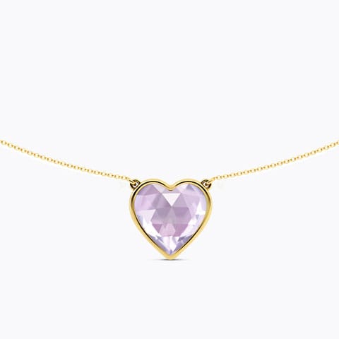 Azure Amore Gemstone Necklace Gold Necklaces 18 Karat Yellow Gold Azure Amore Gemstone Necklace
