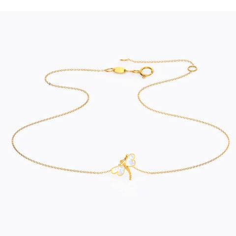 Dragonfly Gold Necklace Gold Necklaces 14 Karat Yellow Gold Dragonfly Gold Necklace