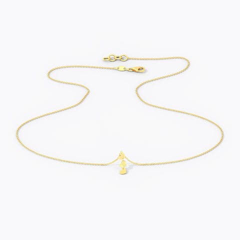 Minimalistic Hearts Gold Necklace Gold Necklaces 14 Karat Yellow Gold Minimalistic Hearts Gold Necklace
