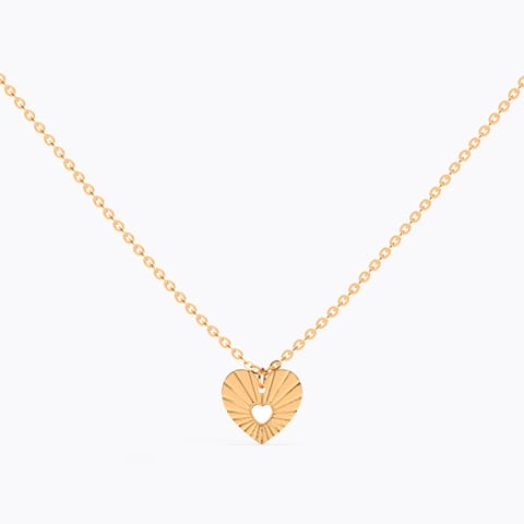 Forever Love Gold Necklace Gold Necklaces 14 Karat Rose Gold Forever Love Gold Necklace