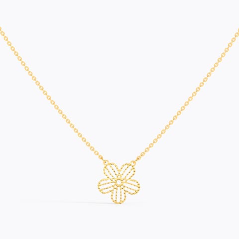 Jazzy Blossom Gold Necklace Gold Necklaces 14 Karat Yellow Gold Jazzy Blossom Gold Necklace