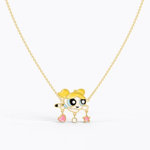 Charming Bubbles Kids' Gold Necklace Gold Necklaces 14 Karat Yellow Gold Charming Bubbles Kids' Gold Necklace