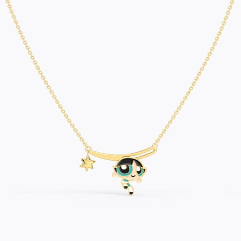 Starstruck Buttercup Kids' Gold Necklace Gold Necklaces 14 Karat Yellow Gold Starstruck Buttercup Kids' Gold Necklace