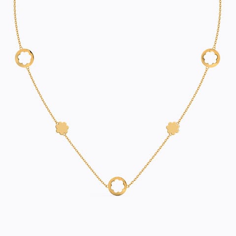 Blooming Multiwear Gold Necklace Gold Necklaces 14 Karat Yellow Gold Blooming Multiwear Gold Necklace