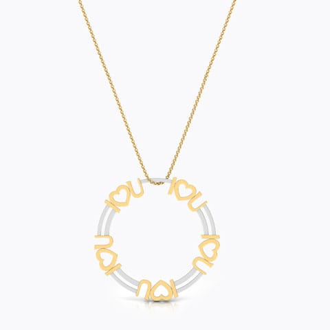 I Love You Infinite Gold Pendant Gold Pendants 18 Karat Yellow Gold I Love You Infinite Gold Pendant