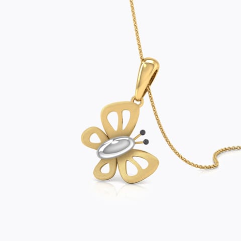 Lil Butterflies Kids' Gold Pendant Gold Pendants 18 Karat Yellow Gold Lil Butterflies Kids' Gold Pendant