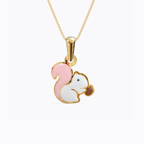 Little Squirrels Kids' Gold Pendant Gold Pendants 14 Karat Yellow Gold Little Squirrels Kids' Gold Pendant