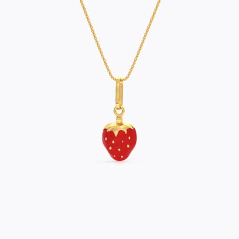 Very Berry Kids' Gold Pendant Gold Pendants 14 Karat Yellow Gold Very Berry Kids' Gold Pendant