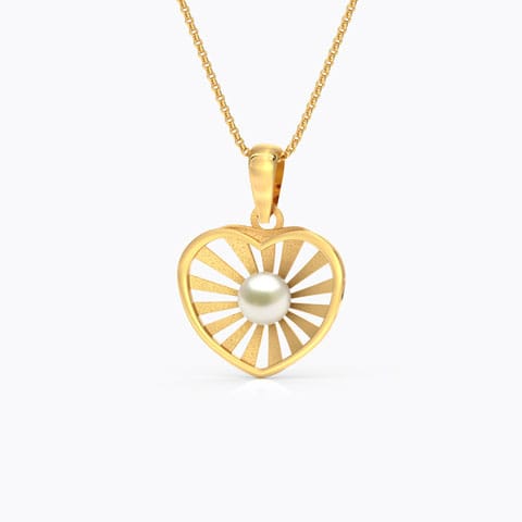 Lots of Love Kids' Pearl Pendant Gold Pendants 14 Karat Yellow Gold Lots of Love Kids' Pearl Pendant