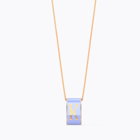 Alphabet K Vibrant Gold Pendant Gold Pendants 14 Karat Rose Gold Alphabet K Vibrant Gold Pendant