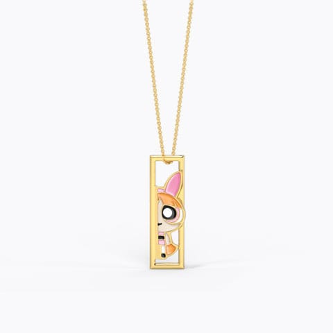 Sneaky Blossom Kids' Gold Pendant Gold Pendants 14 Karat Yellow Gold Sneaky Blossom Kids' Gold Pendant