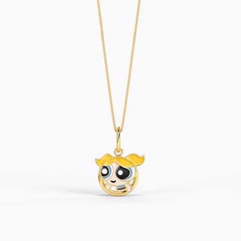 Happy Bubbles Kids' Gold Pendant Gold Pendants 14 Karat Yellow Gold Happy Bubbles Kids' Gold Pendant