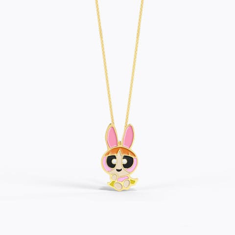 Adorable Blossom Kids' Gold Pendant Gold Pendants 14 Karat Yellow Gold Adorable Blossom Kids' Gold Pendant