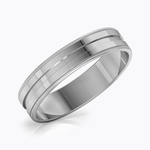 Wesley Platinum Band for Men Platinum Rings Platinum 950 Platinum Wesley Platinum Band for Men