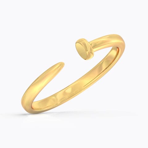 Tapering Open Gold Ring Gold Rings 14 Karat Yellow Gold Tapering Open Gold Ring