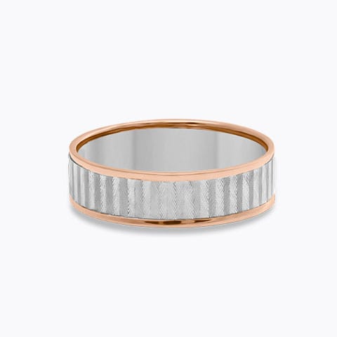 Jacob Platinum Band for Men Platinum,Gold Rings Platinum 950, 18 Karat Two Tone Gold Jacob Platinum Band for Men