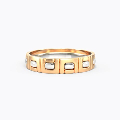 Mathew Gold Band for Him Gold Rings 14 Karat Two Tone Gold Mathew Gold Band for Him