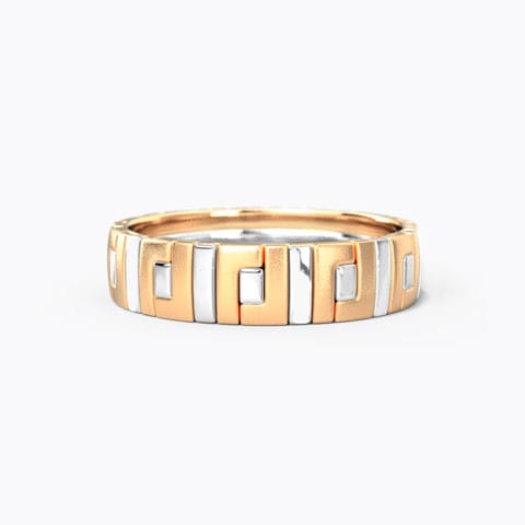 Joseph Gold Band for Him Gold Rings 14 Karat Two Tone Gold Joseph Gold Band for Him