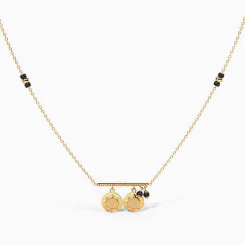 Kamya Gold Coin Mangalsutra Gold Mangalsutra 18 Karat Yellow Gold Kamya Gold Coin Mangalsutra