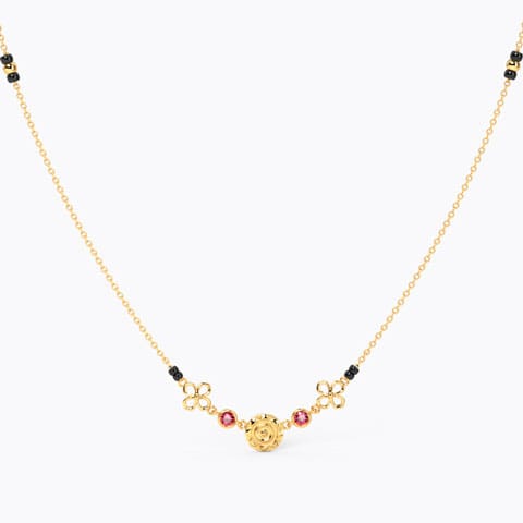 Nitara Gold Coin Mangalsutra Gold,Gemstone Mangalsutra 18 Karat Yellow Gold Nitara Gold Coin Mangalsutra