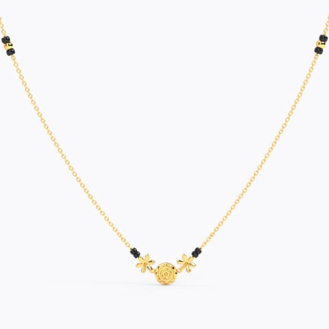 Nyra Gold Coin Mangalsutra Gold Mangalsutra 18 Karat Yellow Gold Nyra Gold Coin Mangalsutra