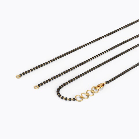 Romali Mangalsutra Bead Chain Gold Mangalsutra 18 Karat Yellow Gold Romali Mangalsutra Bead Chain