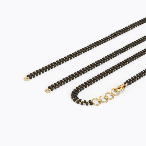 Reva Mangalsutra Bead Chain Gold Mangalsutra 18 Karat Yellow Gold Reva Mangalsutra Bead Chain