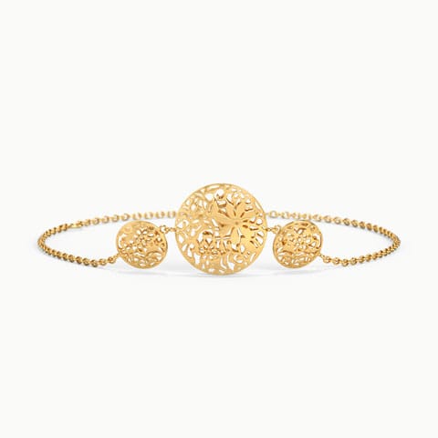 Lydia Cutout Gold Bracelet Gold Bracelets 18 Karat Yellow Gold Lydia Cutout Gold Bracelet