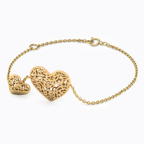 Britney Cutout Gold Bracelet Gold Bracelets 18 Karat Yellow Gold Britney Cutout Gold Bracelet